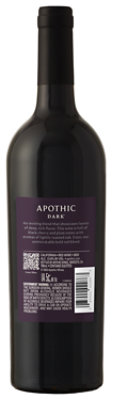 Apothic Dark Red Blend Red Wine - 750 Ml - Image 7