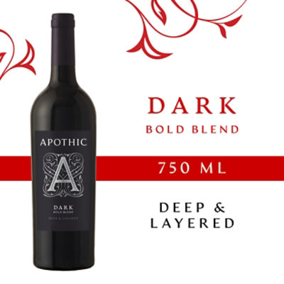 Apothic Dark Red Blend Red Wine - 750 Ml - Image 2