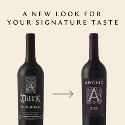 Apothic Dark Red Blend Red Wine - 750 Ml - Image 3