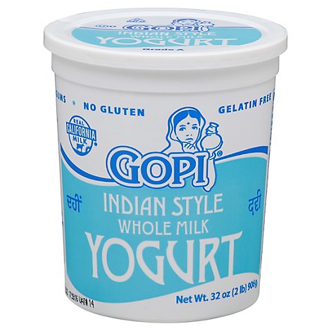 Gopi Yogurt Whole Milk - 32 Oz