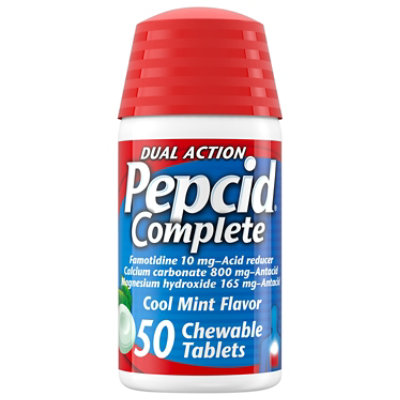 Pepcid Complete Chewable Tablets Mint - 50 Count
