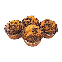 Bakery Muffin Pumpkin Chocolate Chip 4 Count - Each - Image 1