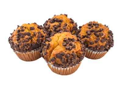 Bakery Muffin Pumpkin Chocolate Chip 4 Count - Each