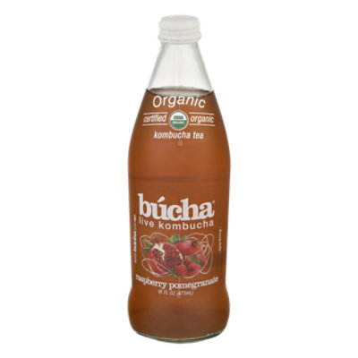 Bucha Pomegranate Raspberry Organic - 16 Fl. Oz.