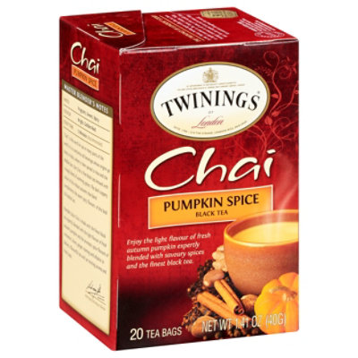 Twinings of London Black Tea Chai Pumpkin Spice - 20 Count