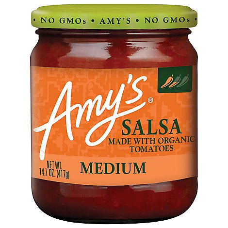 Amys Salsa Medium Jar - 14.7 Oz
