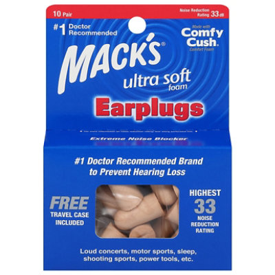 Macks Ultra Ear Plugs - 10 Pair - Image 2