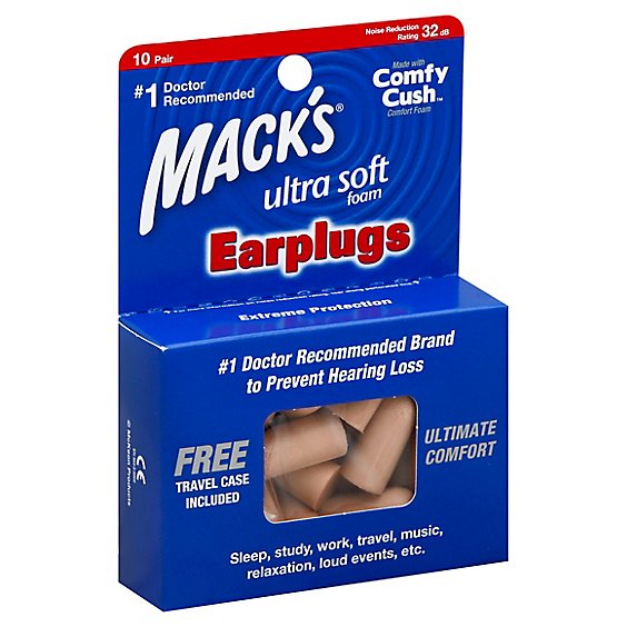 Macks Ultra Ear Plugs - 10 Pair