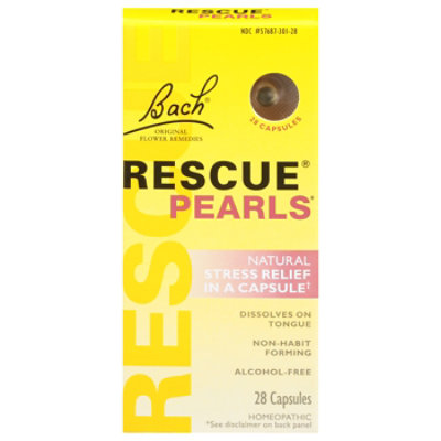 Bach Rescue Remedy Pearls Natural Stress Relief Dissolvable Capsulas - 28 Count - Image 3