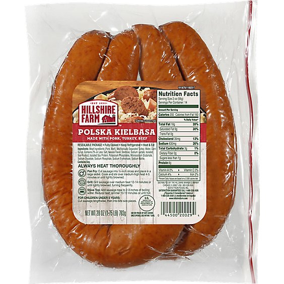Hillshire Farm Polska Kielbasa Smoked Sausage Rope Family Pack - 28 Oz