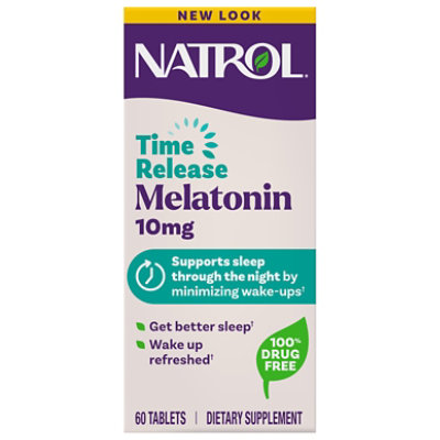 Natrol Sleep Support Advanced Melatonin Time Release Tablets With Vitamin B-6 10mg - 60 Count - Image 2