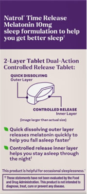Natrol Sleep Support Advanced Melatonin Time Release Tablets With Vitamin B-6 10mg - 60 Count - Image 4