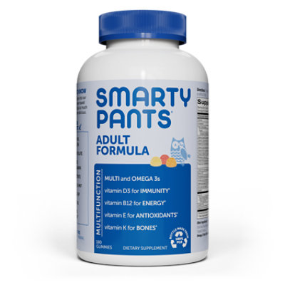 SmartyPants Gummy Omega 3s Multivitamin D - 180 Count