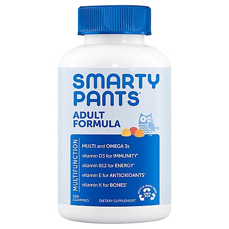 SmartyPants Gummy Omega 3s Multivitamin D - 180 Count