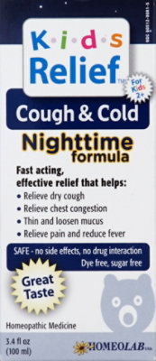 Homeolab Kids Relief Nighttime Formula Cough & Cold - 3.4 Fl. Oz. - Image 2