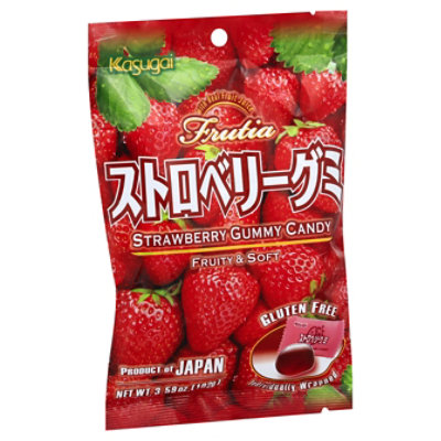 Kasugai Gummy Candy Strawberry - 3.77 Oz