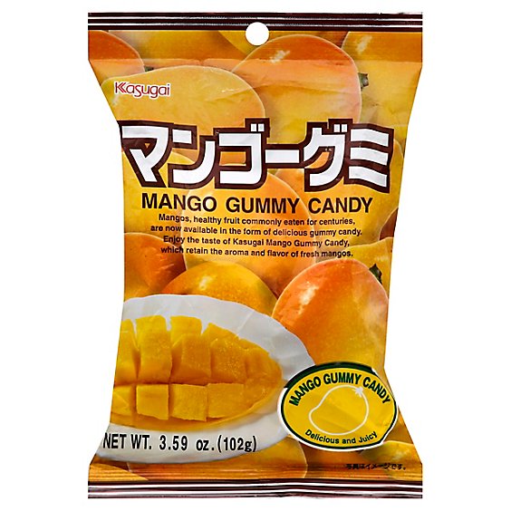 Kasugai Gummy Candy Mango - 3.59 Oz