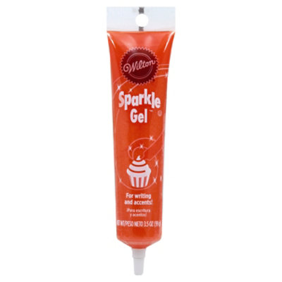 Wilton Sparkle Gel Orange - 3.5 Oz - Image 1