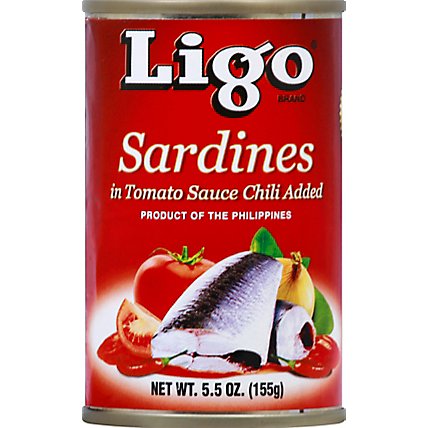 Ligo Sardines Hot Can - 5.5 Oz - Image 2