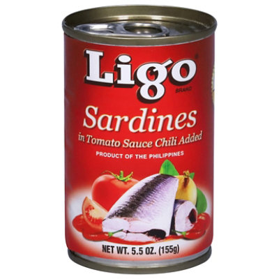 Ligo Sardines Hot Can - 5.5 Oz - Image 2