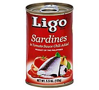 Ligo Sardines Hot Can - 5.5 Oz