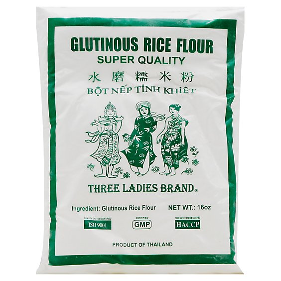 Three Ladies Glutinous Rice Flour - 16 Oz