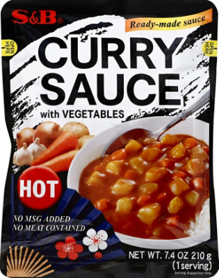 S&B Retort Curry Hot - 7.4 Oz - Image 2