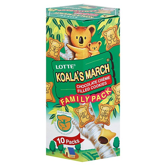 Lotte Koala March Chococolate Creme Filled Cookies Large - 6.9 Oz