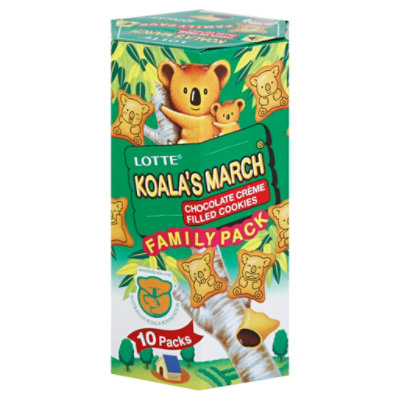 Lotte Koala March Chococolate Creme Filled Cookies Large - 6.9 Oz