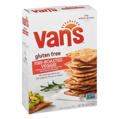 Vans Crackers Baked Fire-Roasted Veggie Gluten Free - 4 Oz