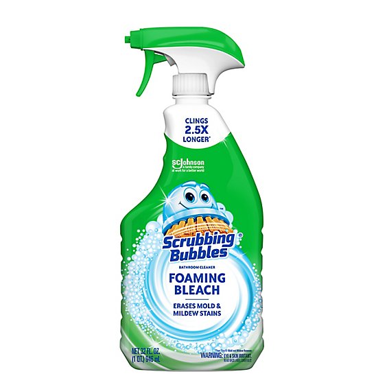 Scrubbing Bubbles Foaming Bleach Bathroom Cleaner Trigger Bottle - 32 Fl. Oz.