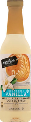 Signature SELECT Flavored Syrup Vanilla Sugar Free - 12.7 Oz - Image 2