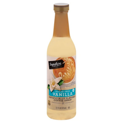 Signature SELECT Flavored Syrup Vanilla Sugar Free - 12.7 Oz - Safeway