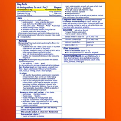 Vicks DayQuil Medicine For Severe Cold & Flu Relief Non Drowsy Syrup - 12 Fl. Oz. - Image 2