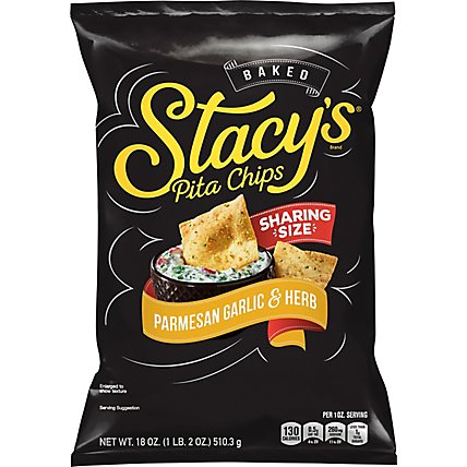 Stacy's Parmesan Garlic and Herb Baked Pita Chips Party Size - 18 Oz. - Image 2