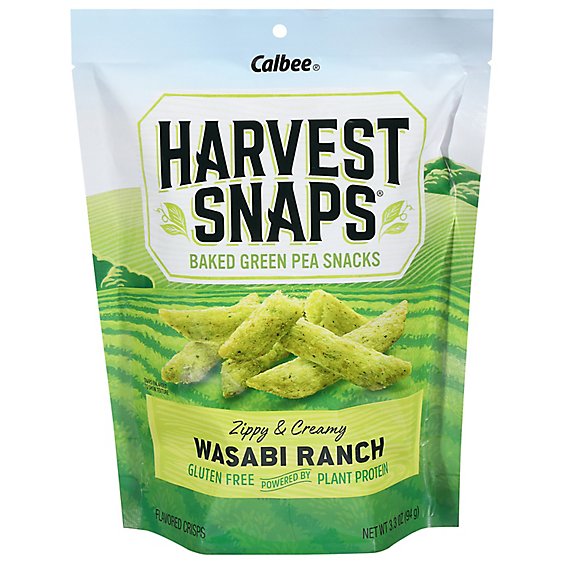 Harvest Snaps Wasabi Ranch Green Pea Snack Crisps - 3.3 Oz.