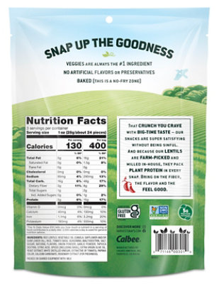 Harvest Snaps Tomato Basil Red Lentil Snack Crisps - 3 Oz. - Image 5