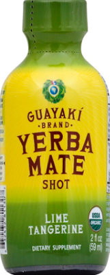 Guayaki Organic Energy Shot Lime Tangerine - 2 Fl. Oz.