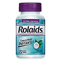 Rolaids Ultra Strength Tablets Mint Bottle - 72 Count - Image 3