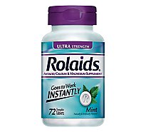Rolaids Ultra Strength Tablets Mint Bottle - 72 Count