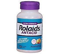 Rolaids Ultra Strength Tablets Fruit Bottle - 72 Count