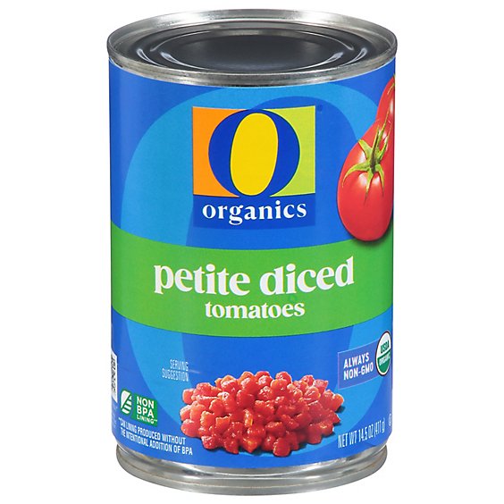 O Organics Organic Tomatoes Diced Petite In Tomato Juice - 14.5 Oz