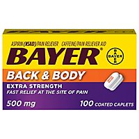 Bayer Back & Body Extra Strength Pain Relief Caplets - 100 Count - Image 3