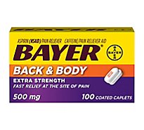 Bayer Back & Body Extra Strength Pain Relief Caplets - 100 Count