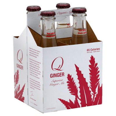 Q Drinks Ginger Ale 65 Calories - 4-8 Fl. Oz.