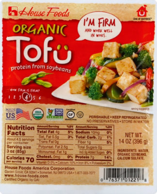 House Organic Tofu Firm - 14 Oz - Image 2