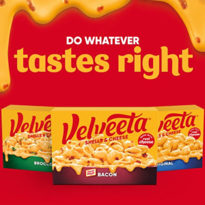 Velveeta Shells Pasta & Cheese Sauce with Bacon Box - 10.3 Oz - Image 7