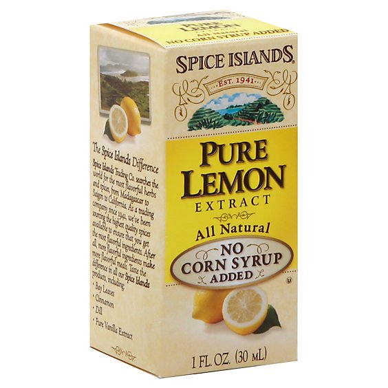 Spice Islands Extract Pure Lemon - 1 Oz