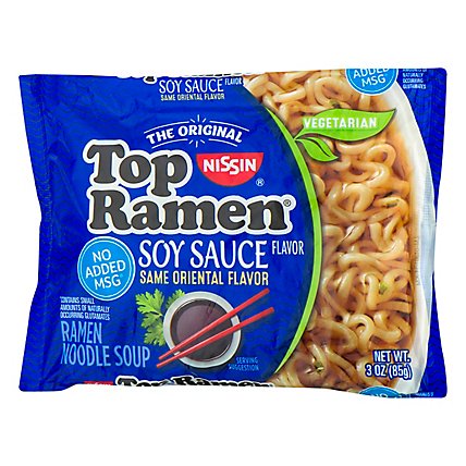 Nissin Top Ramen Noodle Soup Oriental Flavor - 3 Oz - Image 1