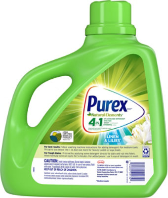 Purex Laundry Detergent Liquid Natural Elements Linen & Lilies - 150 Fl. Oz. - Image 5